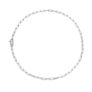 NEW TI SENTO women's paperclip necklace in silver